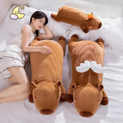 Long Kawaii Angel Capybara Plushies