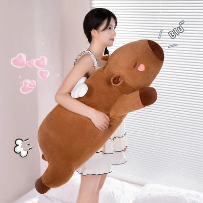 Long Kawaii Angel Capybara Plushies