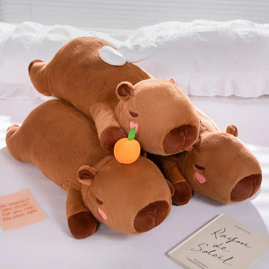 Long Kawaii Angel Capybara Plushies