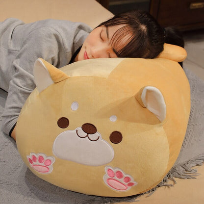 Long Kawaii Shiba Inu Cat Pillow Plush