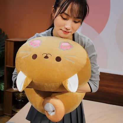 Long Kawaii Shiba Inu Cat Pillow Plush