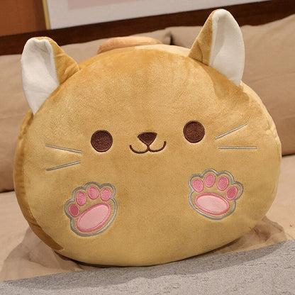 Long Kawaii Shiba Inu Cat Pillow Plush