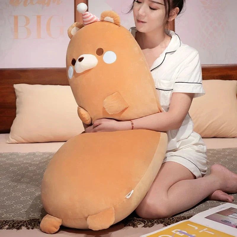 Long Kawaii Snuggly Animal Plushies