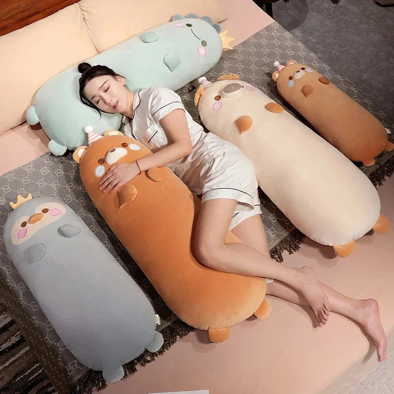 Long Kawaii Snuggly Animal Plushies