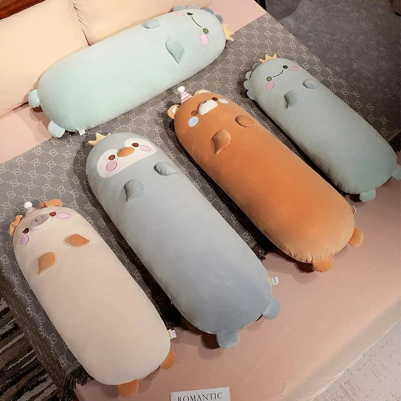 Long Kawaii Snuggly Animal Plushies