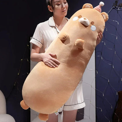 Long Kawaii Snuggly Animal Plushies