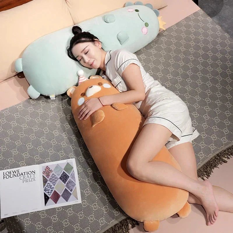 Long Kawaii Snuggly Animal Plushies