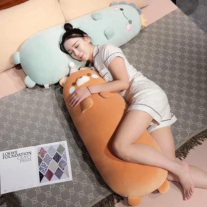 Long Kawaii Snuggly Animal Plushies