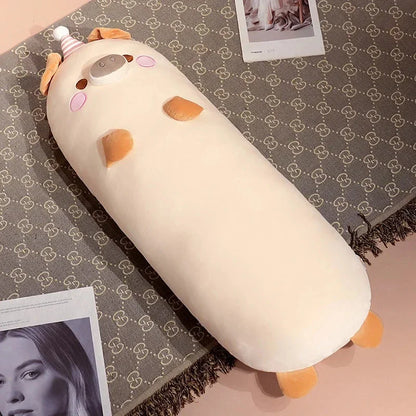 Long Kawaii Snuggly Animal Plushies