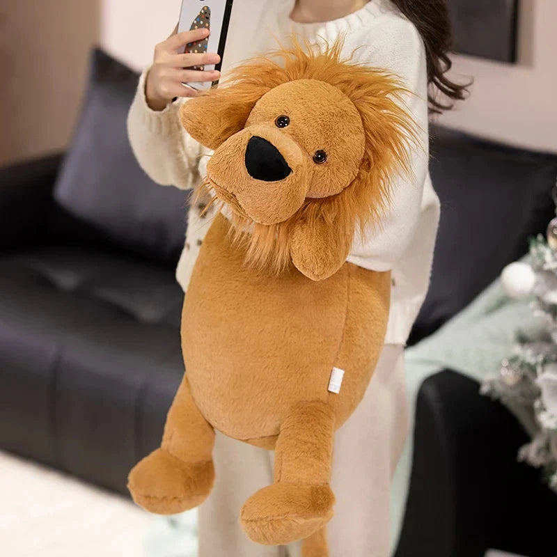 Long Lion Snuggle Buddy Plushies