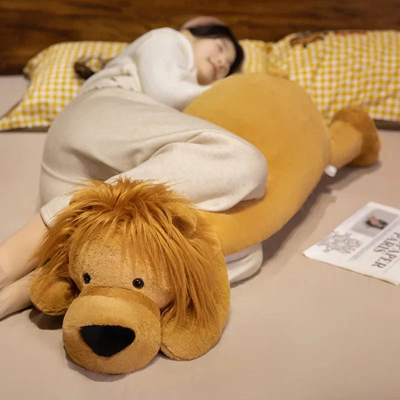 Long Lion Snuggle Buddy Plushies