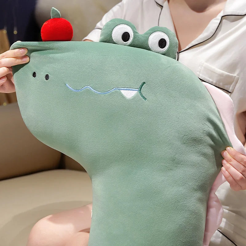 Long Pancake Dino Dog Crocodile Giraffe Pillow Plush