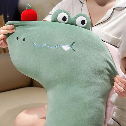 Long Pancake Dino Dog Crocodile Giraffe Pillow Plush