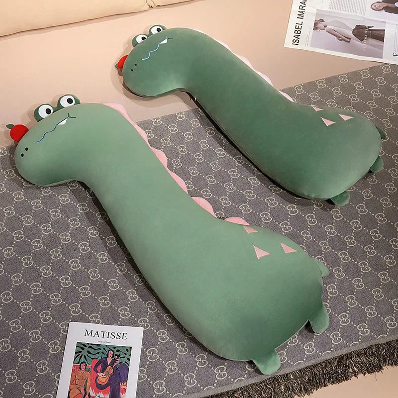 Long Pancake Dino Dog Crocodile Giraffe Pillow Plush