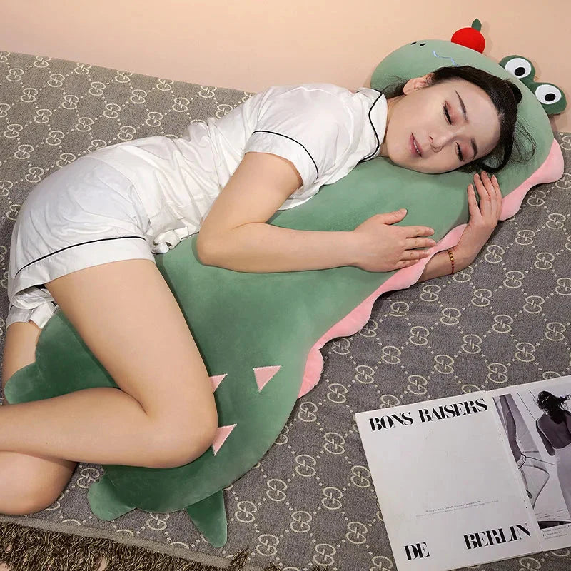 Long Pancake Dino Dog Crocodile Giraffe Pillow Plush