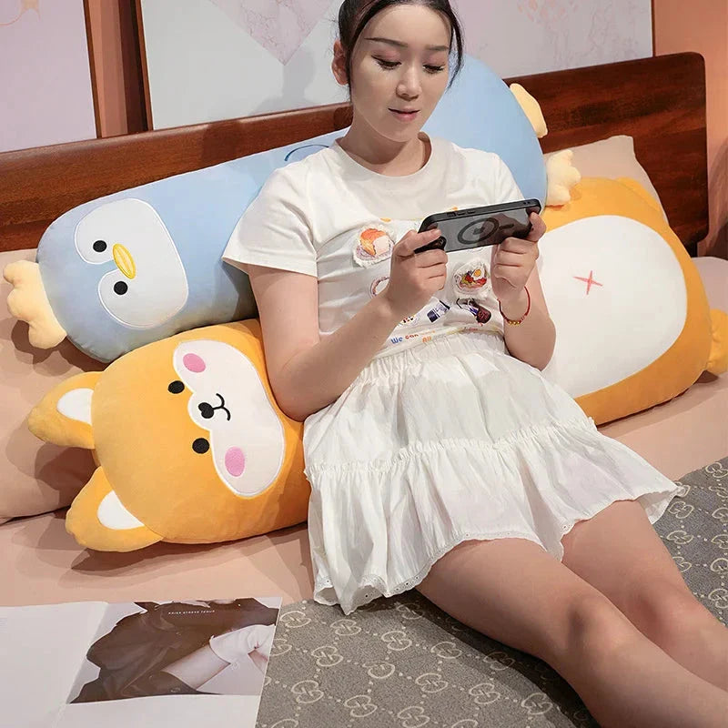 Long Penguin Shiba Pig Zebra Snuggle Buddy Plushies