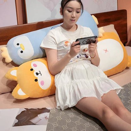 Long Penguin Shiba Pig Zebra Snuggle Buddy Plushies
