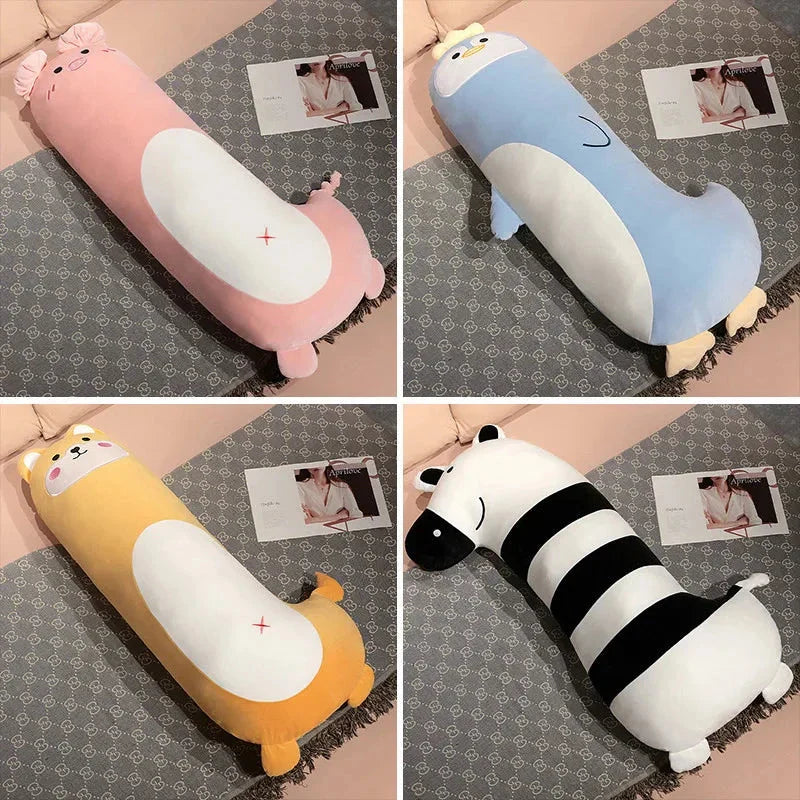 Long Penguin Shiba Pig Zebra Snuggle Buddy Plushies