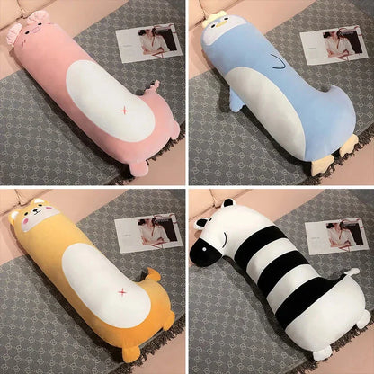 Long Penguin Shiba Pig Zebra Snuggle Buddy Plushies