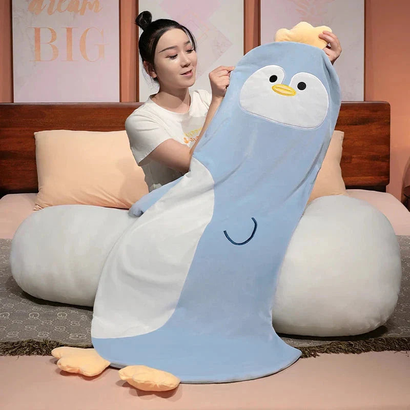Long Penguin Shiba Pig Zebra Snuggle Buddy Plushies