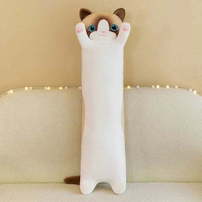 Long Snuggly Cat Siamese British Shorthair Snowshoe Plushies Collection