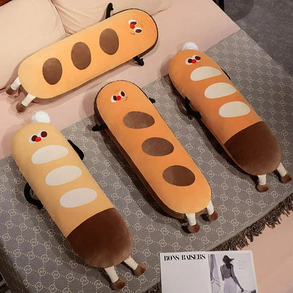 Long Snuggly Funny Baguette Bread Plushies