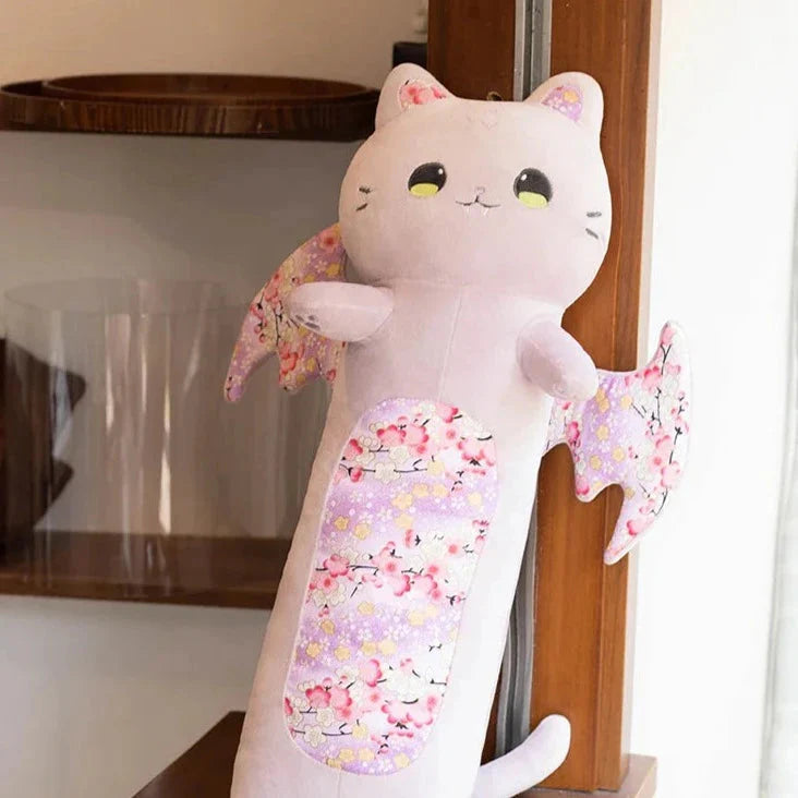 Long Snuggly Luna & Solis Sakura Cat Plushies