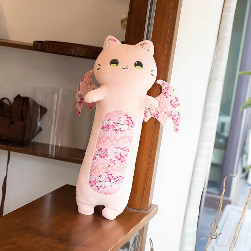 Long Snuggly Luna & Solis Sakura Cat Plushies