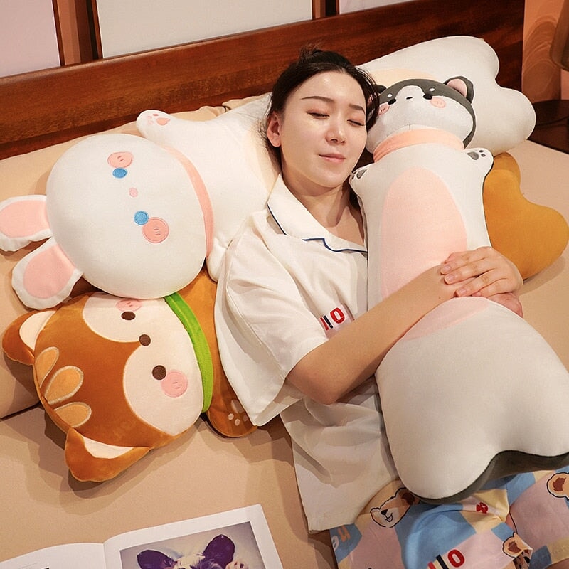 Long Snuggly Monkey Dog Deer Bunny Cat Buddy Plushies