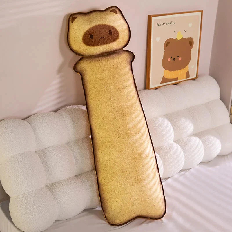 Long Snuggly Toasted Cat Plushies