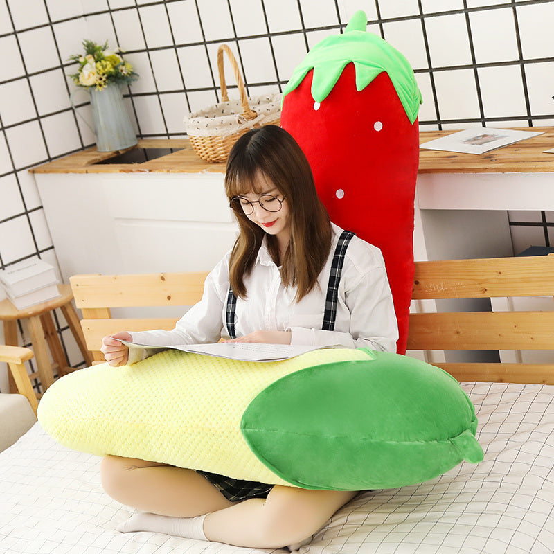 Long Snuggly Vegetables Fruits Plushie Collection