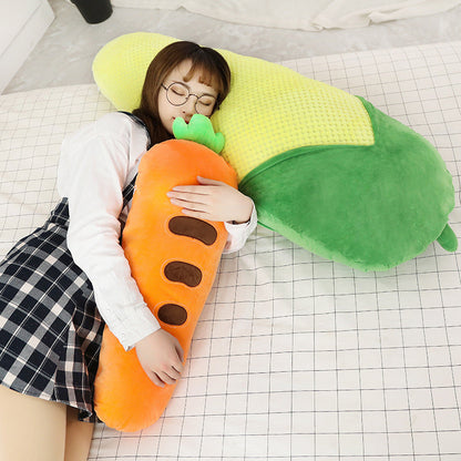 Long Snuggly Vegetables Fruits Plushie Collection