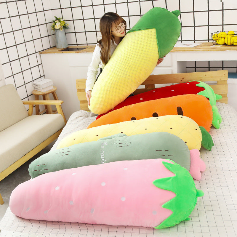 Long Snuggly Vegetables Fruits Plushie Collection