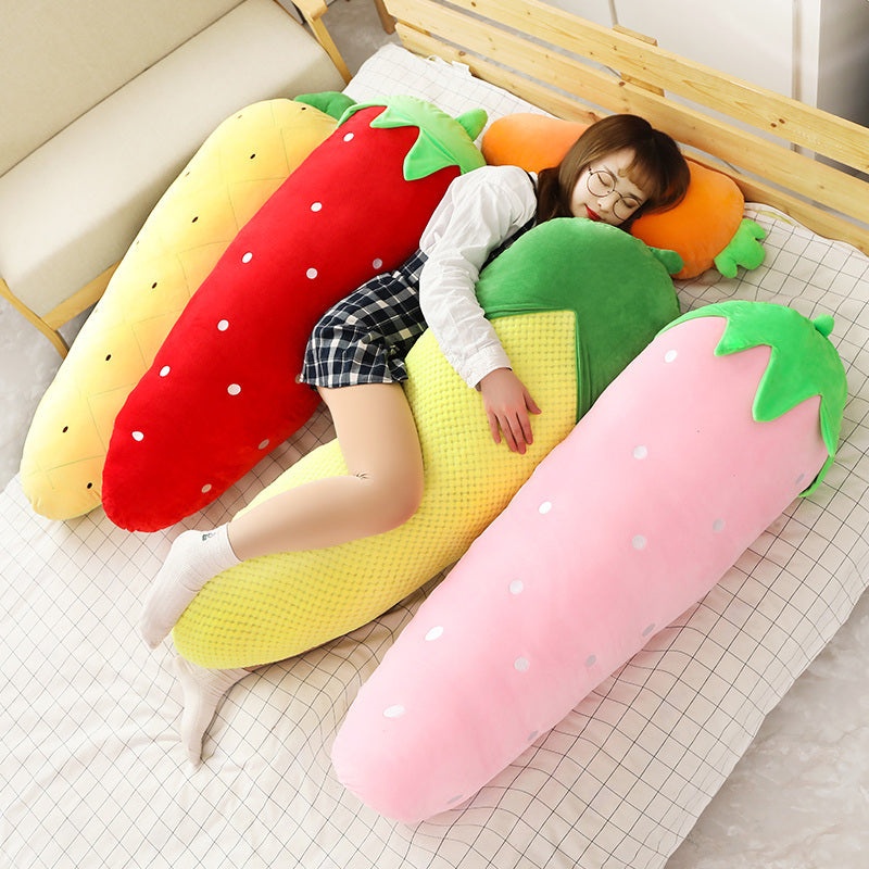 Long Snuggly Vegetables Fruits Plushie Collection