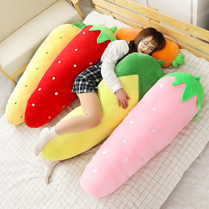 Long Snuggly Vegetables Fruits Plushie Collection