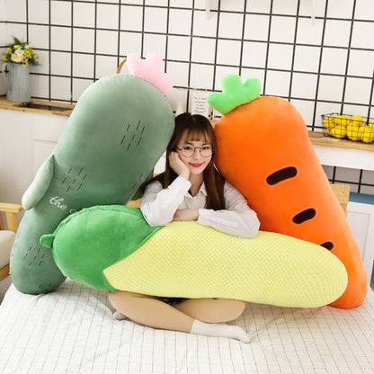 Long Snuggly Vegetables Fruits Plushie Collection