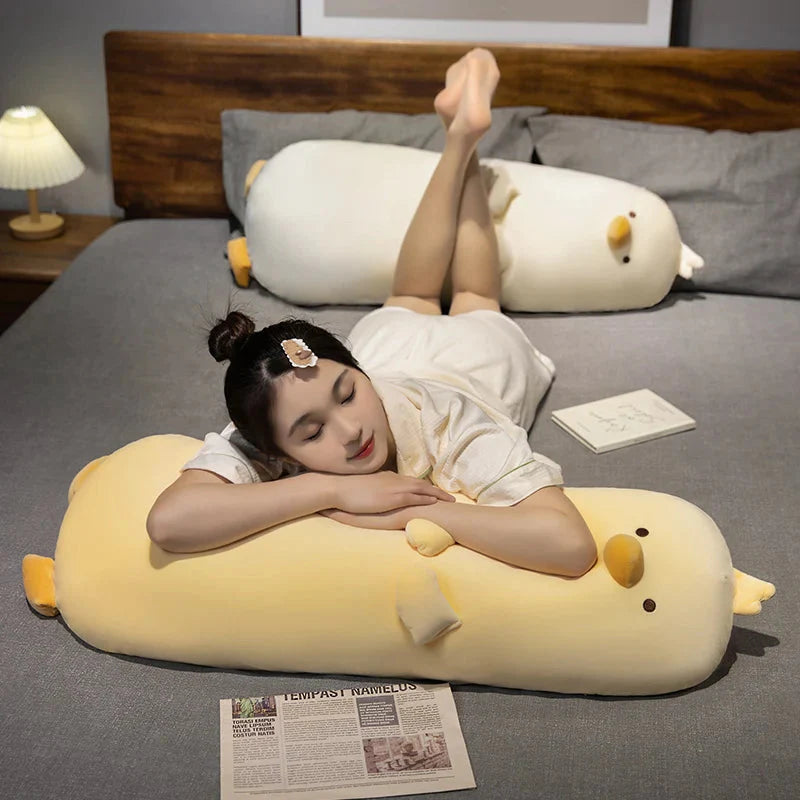 Long Snuggly Yellow Duck Plushie
