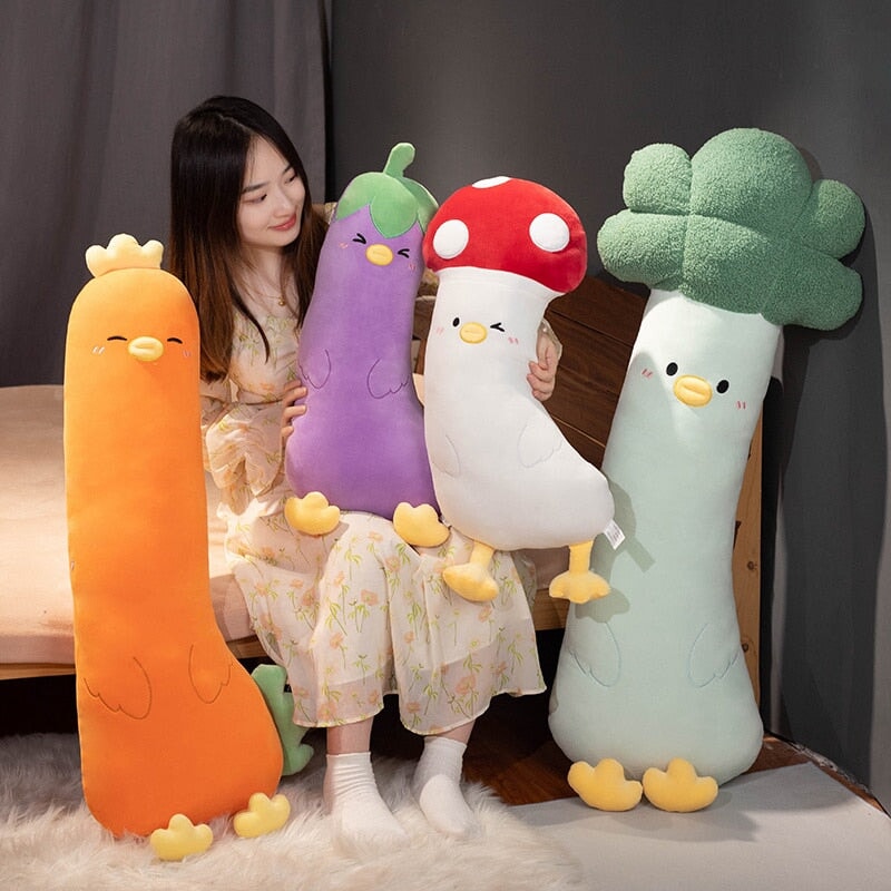 Long Vegetable Duck Family Plush Collection