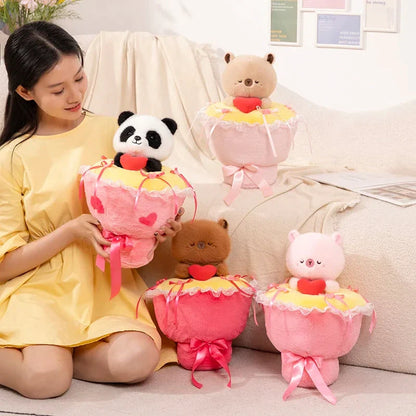 Lovely Capybara Plush Bouquet