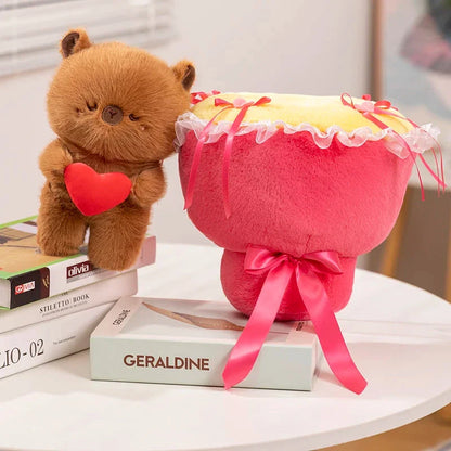 Lovely Capybara Plush Bouquet