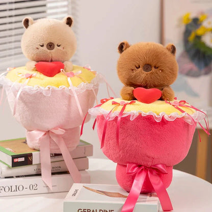 Lovely Capybara Plush Bouquet