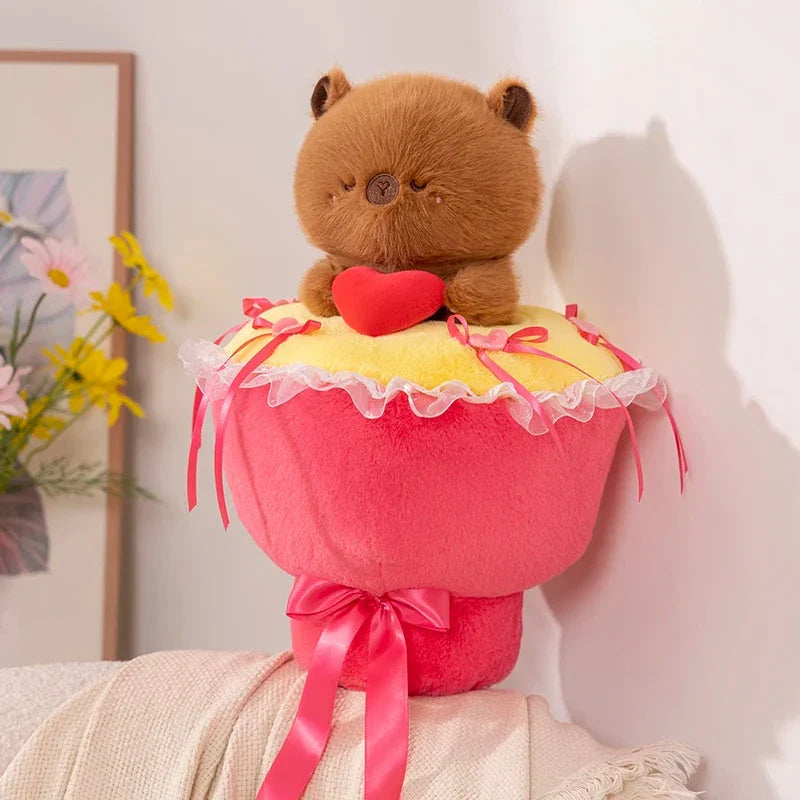 Lovely Capybara Plush Bouquet