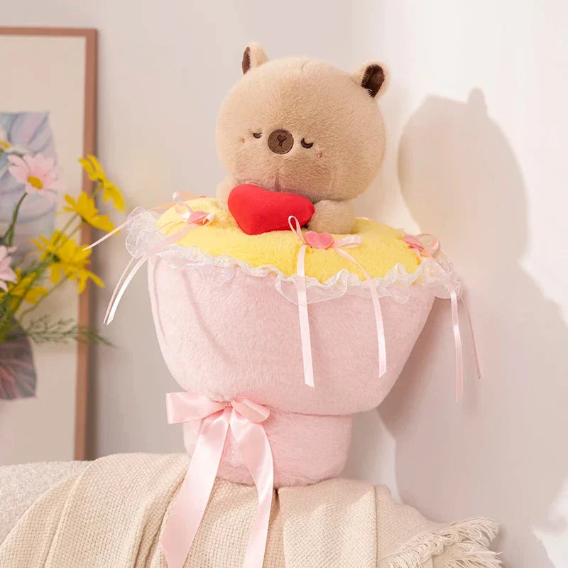 Lovely Capybara Plush Bouquet