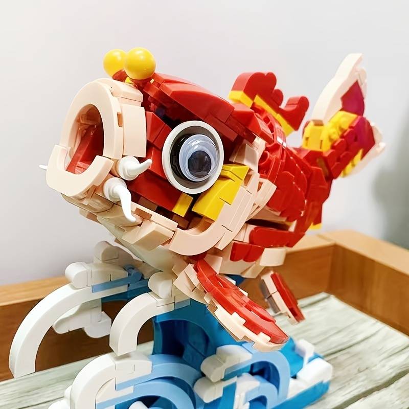 Lucky Red Fish Wave Micro Building Set