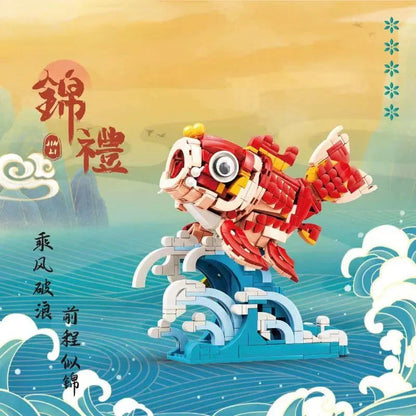 Lucky Red Fish Wave Micro Building Set