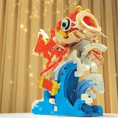Lucky Red Fish Wave Micro Building Set