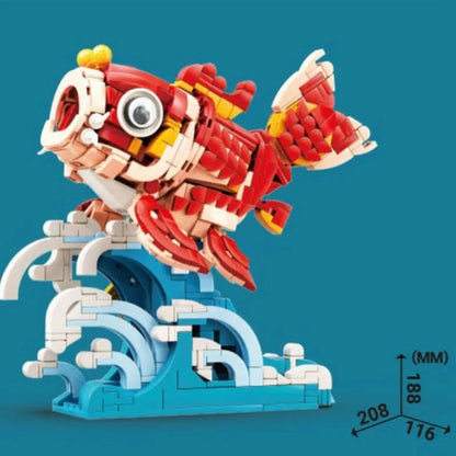 Lucky Red Fish Wave Micro Building Set