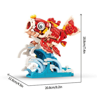 Lucky Red Fish Wave Micro Building Set