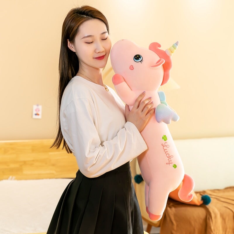 Lucky the Long Pink Unicorn Plushie