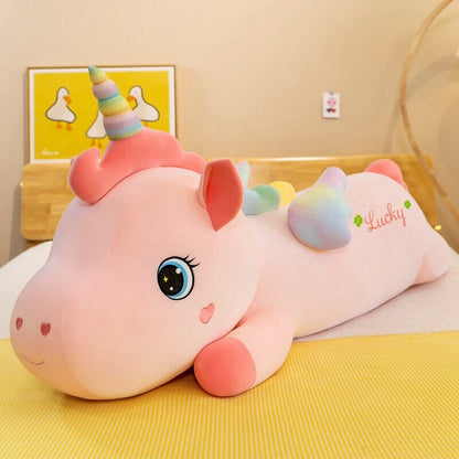 Lucky the Long Pink Unicorn Plushie